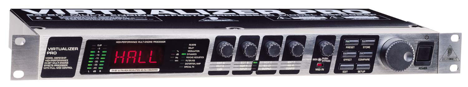 BEHRINGER 百灵达 VIRTUALIZER PRO DSP2024P 数字效果处理器