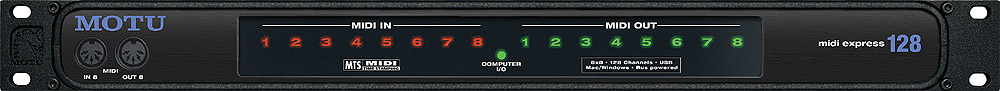 MOTU 马头 MIDI Express 128 8进8出MIDI接口