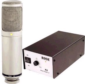 Rode K2 低噪声大震膜电子管录音话筒（多指向性）