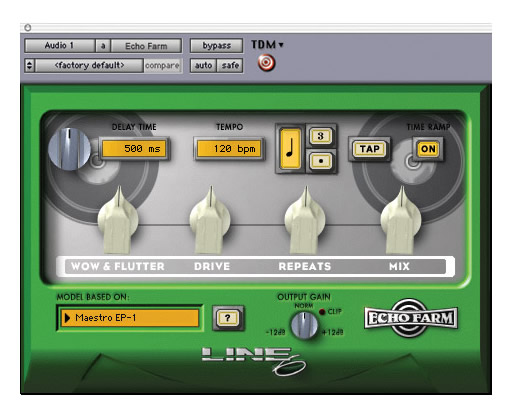 Digidesign Line 6 Echo Farm 插件