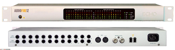 Echo AUDIOFIRE12HD 24bit/192kHz 12通道进出火线数字音频接口