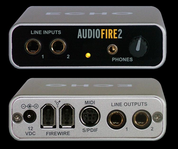 Echo AUDIOFIRE2 24bit/96kHz 2通道进出火线数字音频接口