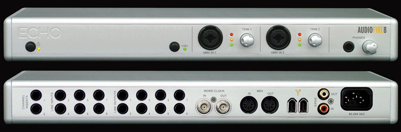 Echo AUDIOFIRE8 8通道进出火线数字音频接口